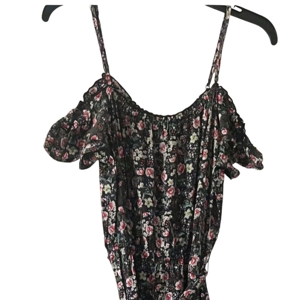 NWT O'Neill Floral Print Maxi Dress Size L - Picture 2 of 10